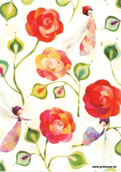 carte postale illustrée par aurélie blanz et éditée aux éditions graetz fleurs