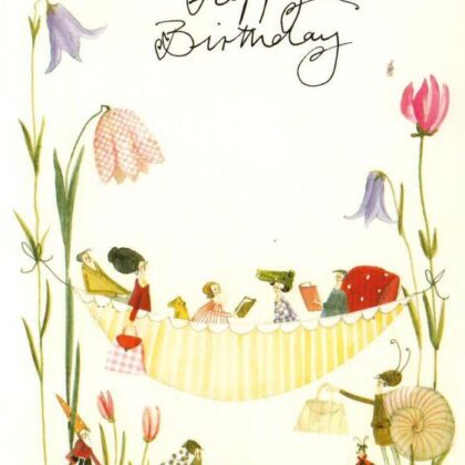 carte postale illustrée par silke leffler et éditée aux éditions graetz happy birthday