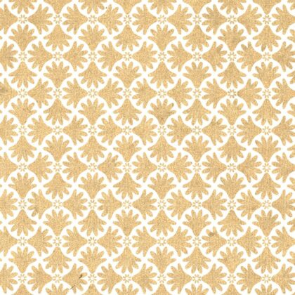 Feuille de papier de coton de la marque papertree avec le motif isis couleur or sur fond clair