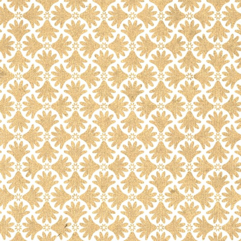 Feuille de papier de coton de la marque papertree avec le motif isis couleur or sur fond clair