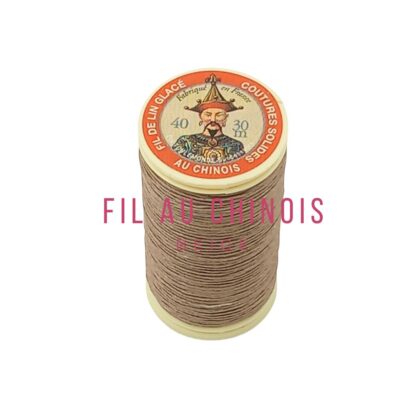 bobine de 30m de fil au chinois n°40 couleur beige