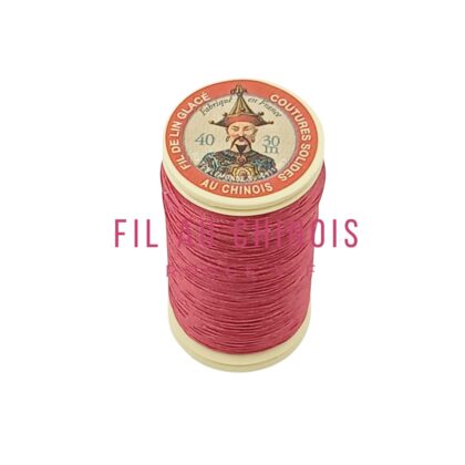 bobine de 30m de fil au chinois n°40 couleur rouge vif