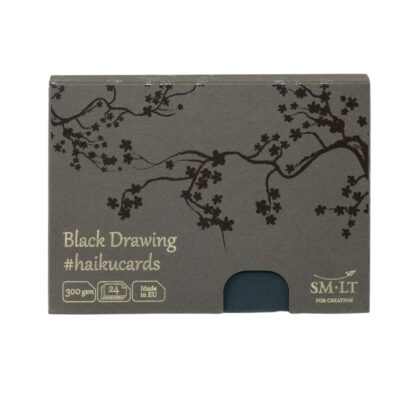 bloc de cartes haïku noir pour tous les projets créatifs
