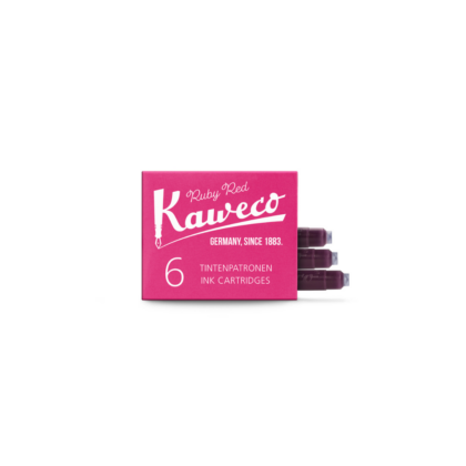 boite de cartouches kaweco couleur rubis red