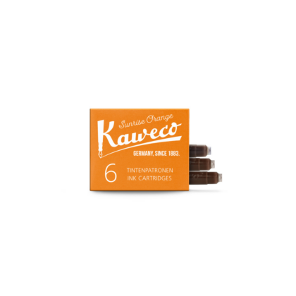 boite de cartouches d'encre Kaweco couleur sunrise orange