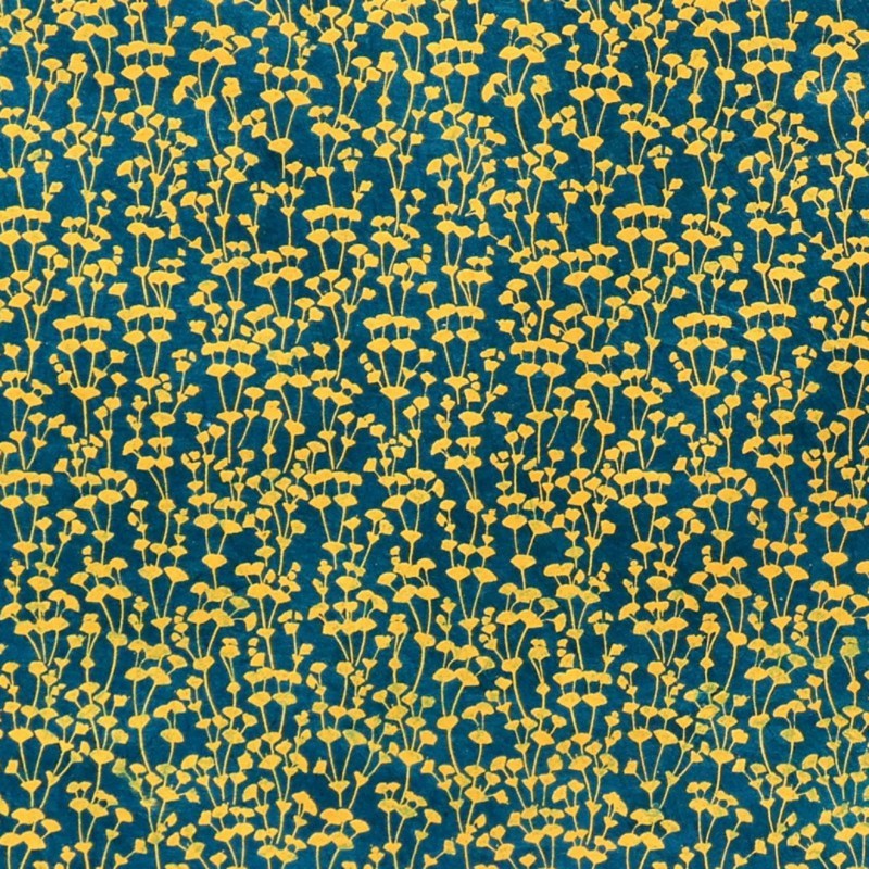 lokta fabriqué à la main au népal par la marque lamali euphorbes bleu