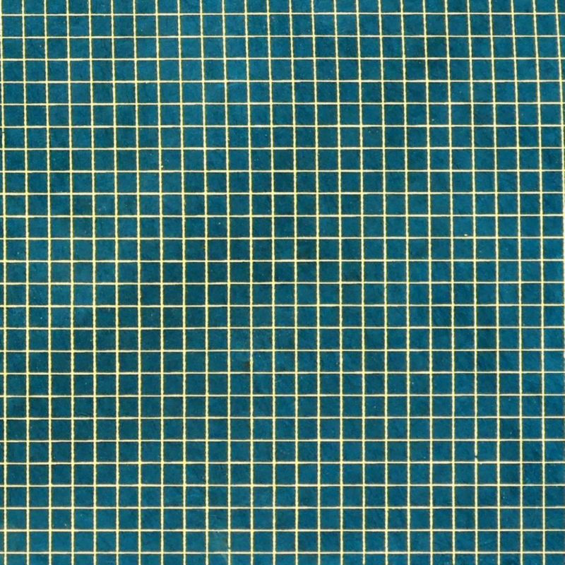 lokta fabriqué à la main au népal par la marque lamali trézOr bleu