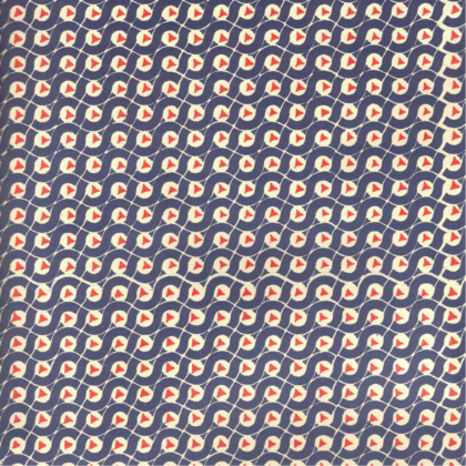 feuille de papier italien carta varese avec un motif géométrique bleu et rouge