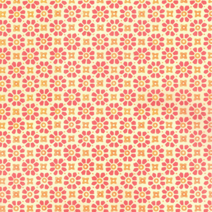 feuille de papier italien carta varese avec un motif de fleurs rose et orange