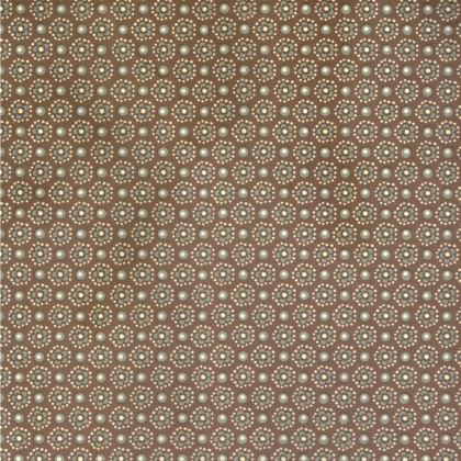 feuille de papier italien carta varese avec un motif de petites fleurs sur fond brun