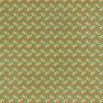 feuille de papier italien carta varese motif de branche d'olivier vert sur fond vert