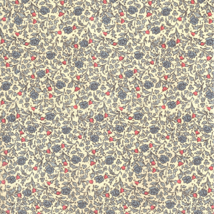 feuille de papier italien carta varese représentant un motif de liberty rose et bleu