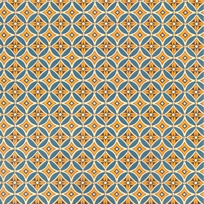 feuille de papier italien carta varese avec un motif géométrique bleu et jaune