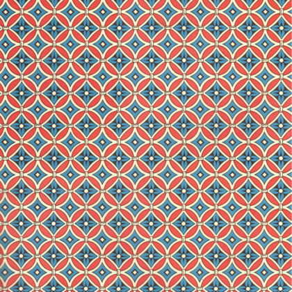 papier italien carta varese avec un motif géométrique rouge et bleu